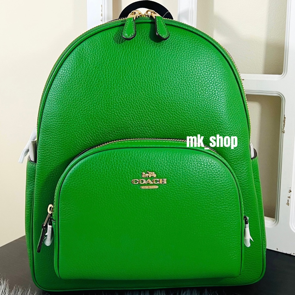 COACH Leather Court Backpack - Picture 2 of 15